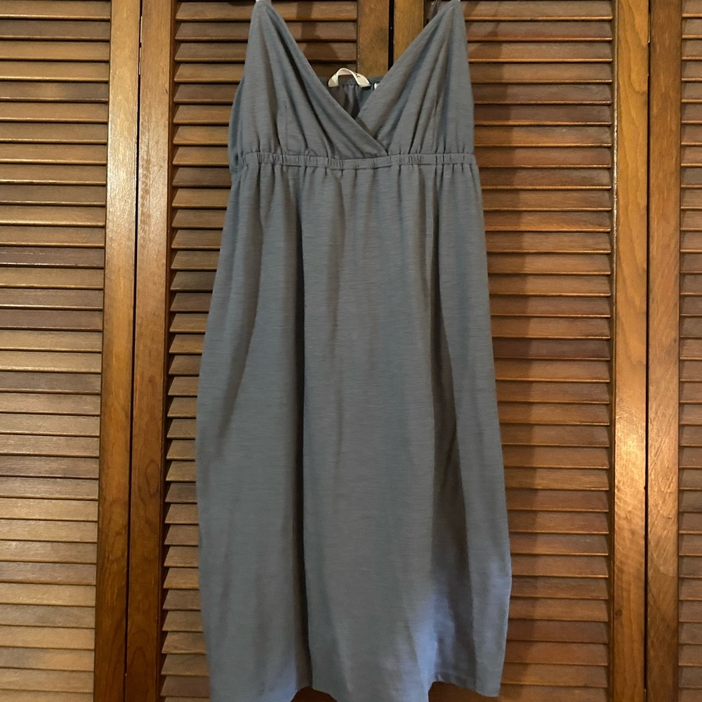 Gray thin strap dress